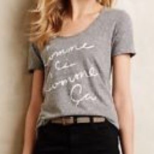 Anthropologie "comme ci, comme ça" tee, S